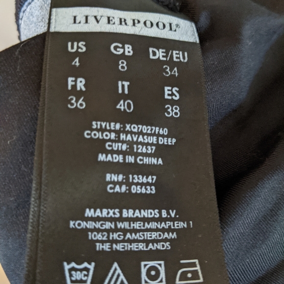 Liverpool Jeans Maternity Denim Capri 4/27 EUC Stitch Fix - Picture 8 of 8